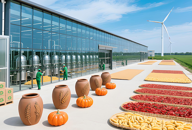 efficient temperature control to ensure the whole chain of agricultural products processing