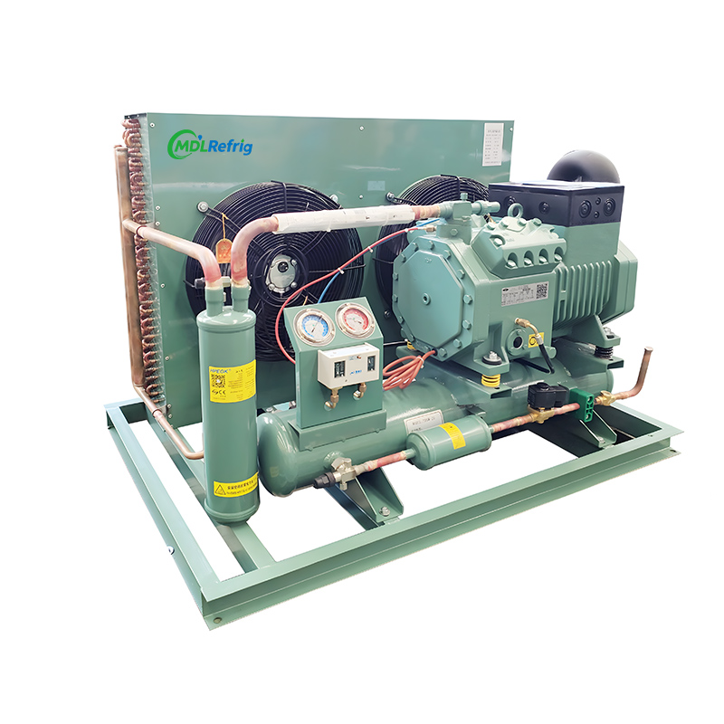 Open type Air cooled piston Condensing unit Reciprocating Chiller for Refrigeration Equipment
