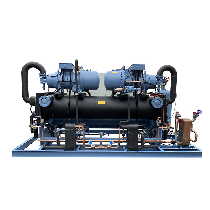 Water cooling chiller Open Type Screw Condensing unit screw chiller for Refrigeration Equipment