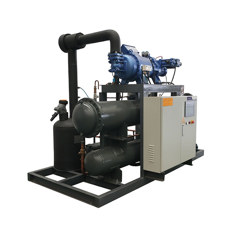 Water cooled Open Type Screw Condensing unit screw chiller for Refrigeration Equipment