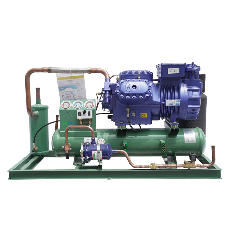 Open type Air cooling Reciprocating Condensing unit split piston Chiller for Refrigeration Equipment