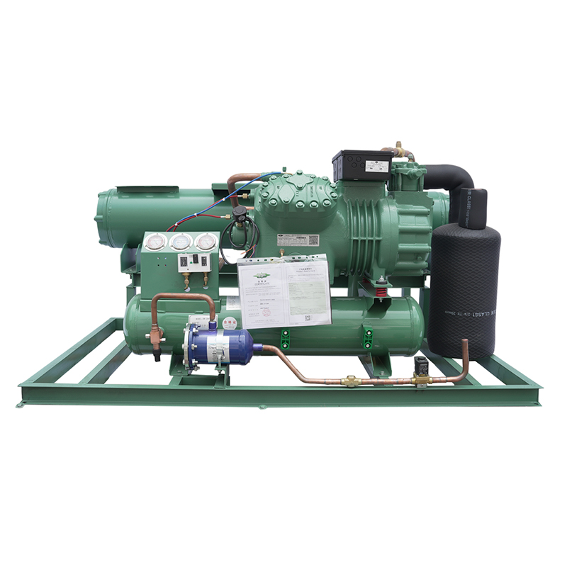 Water cooled Open type Reciprocating Condensing unit piston Chiller for Refrigeration Equipment