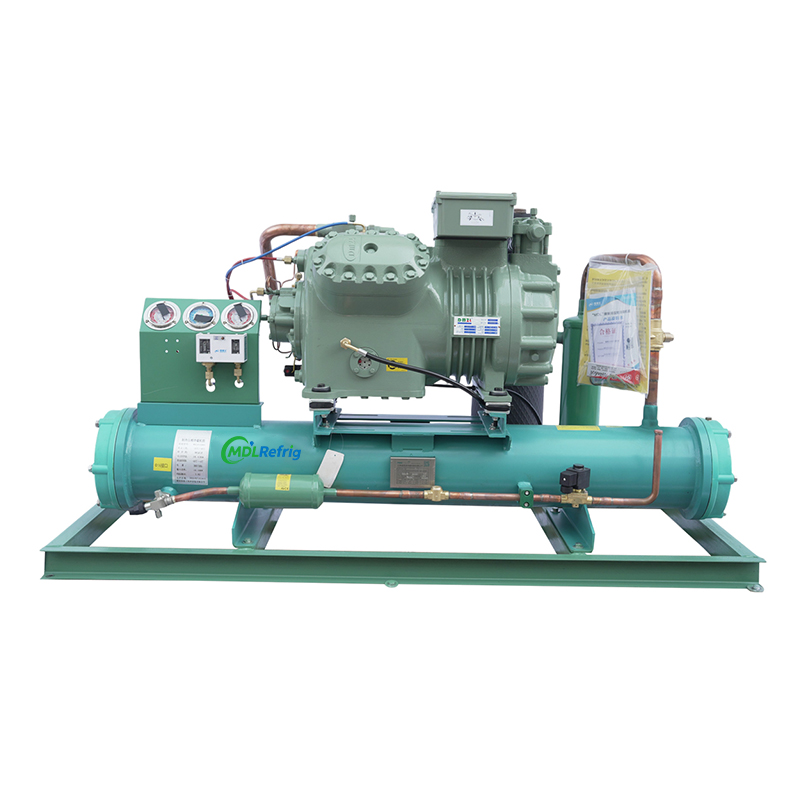 Water cooling Open type Reciprocating Condensing Unit Piston Refrigeration Unit Chiller for Refrigeration Equipment