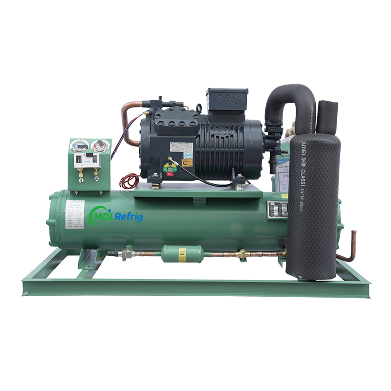 Water- cooling Open type Reciprocating Condensing Unit Piston Refrigeration Unit Chiller for Refrigeration Equipment