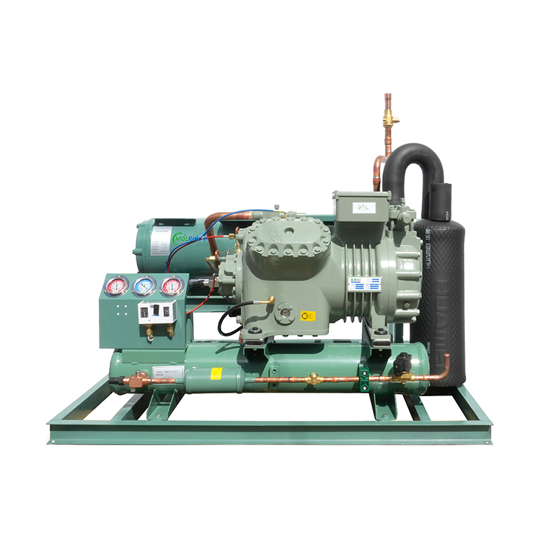 Water- cooled Open type Piston Condensing unit Reciprocating Chiller Refrigeration unit