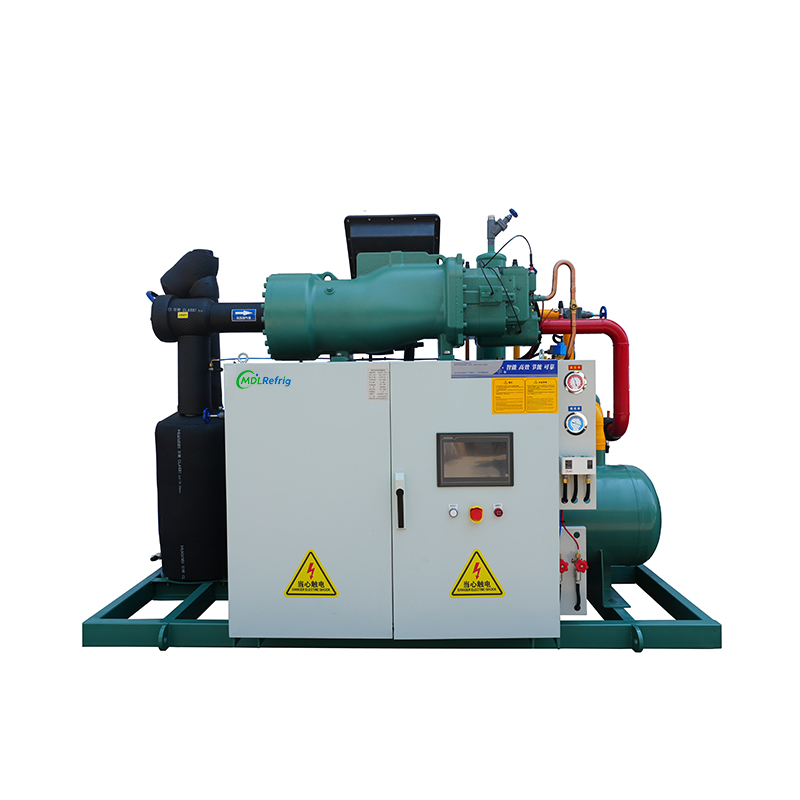 110hp Evaporative cooled Open Type Screw Condensing unit screw refrigeration unit for cold room