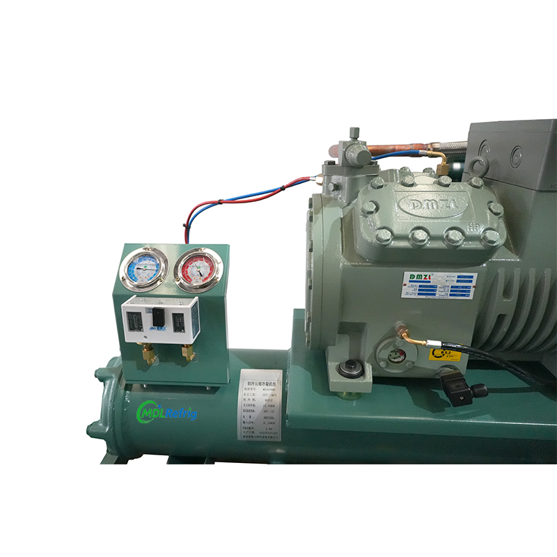 Water cooled Open type Reciprocating Condensing unit Reciprocating Chiller for Refrigeration Equipment